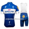 Conjunto Maillot + Culotte Corto con tirantes 2018 Quick Step Floors Mujer N001